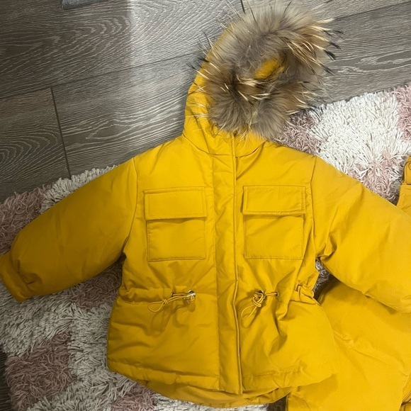 Yellow Winter Children's Snowsuit Set - Picture 3 of 16